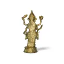 Dokra Metal Sculpture of Lord Vishnu wb back_result.webp