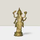 Dokra Metal Sculpture of Lord Vishnu tt back_result.webp
