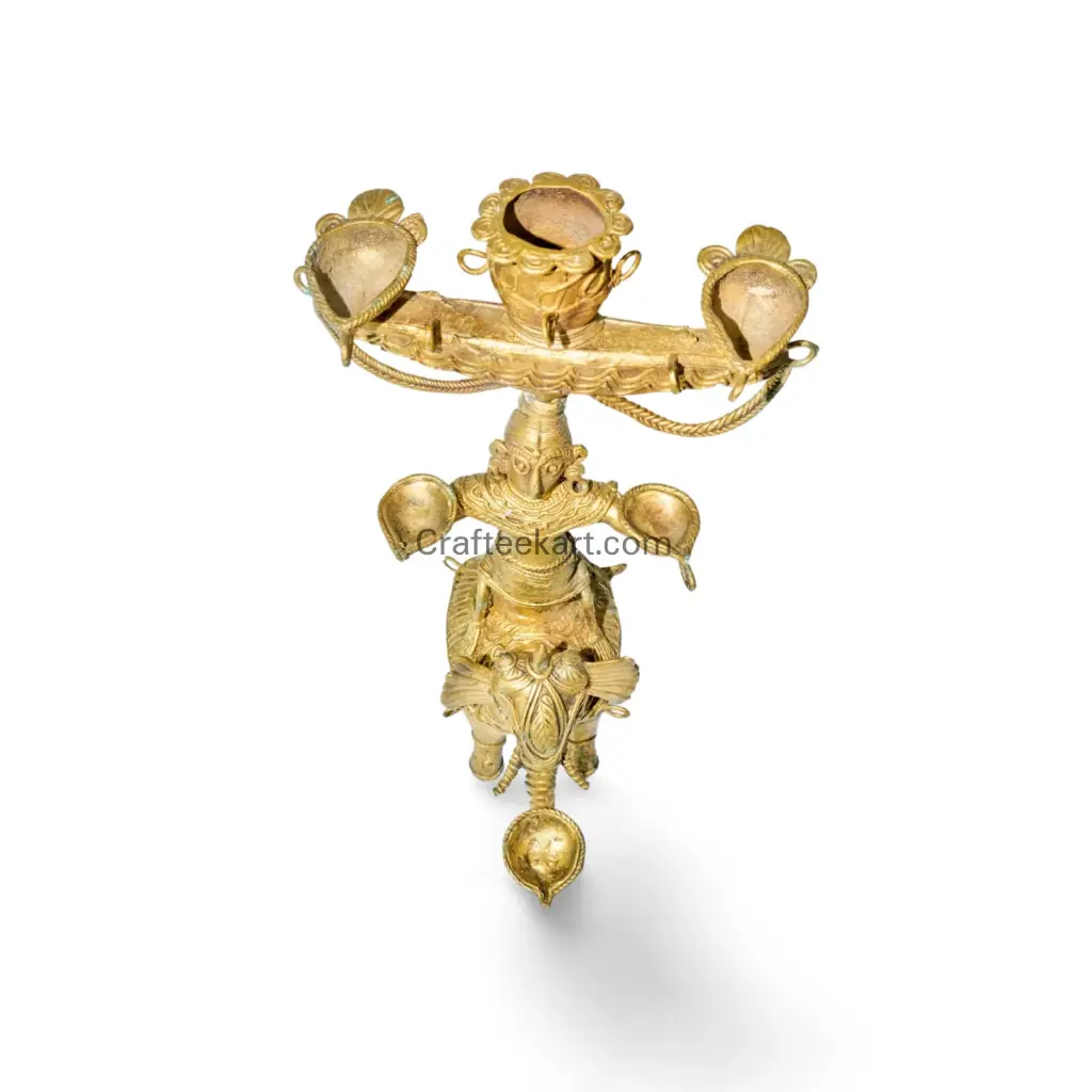 Dokra multi-tiered lamp wb top view_result.webp