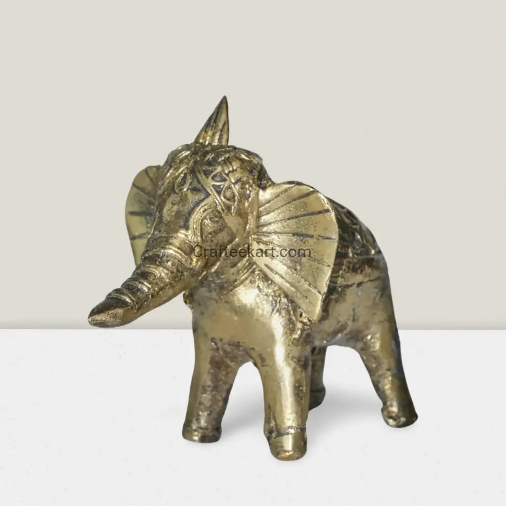 Dokra elephent  table top side l_result.webp