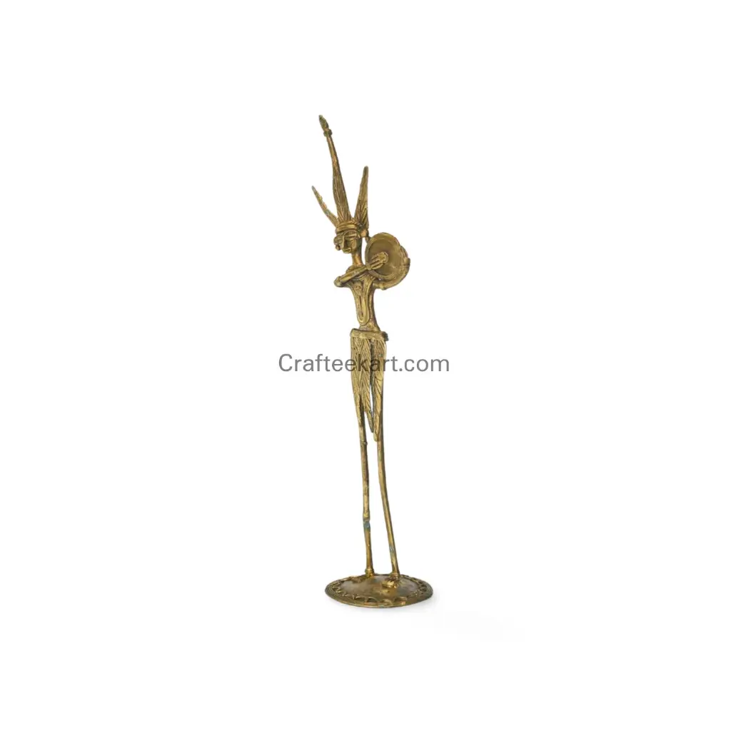 Dokra bronze tribal musician wb D2  side_result.webp