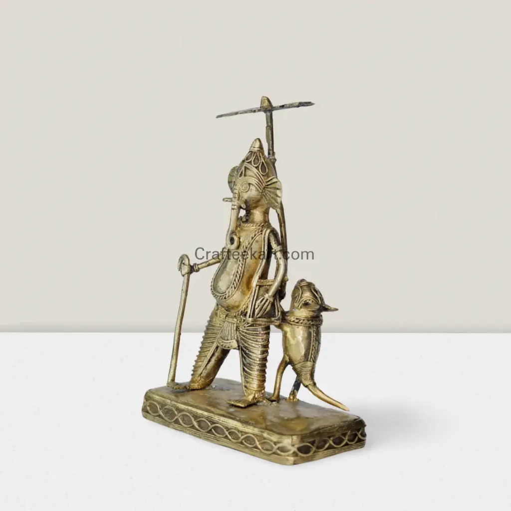 Dokra Ganesh with umbrella  side 2_result.webp