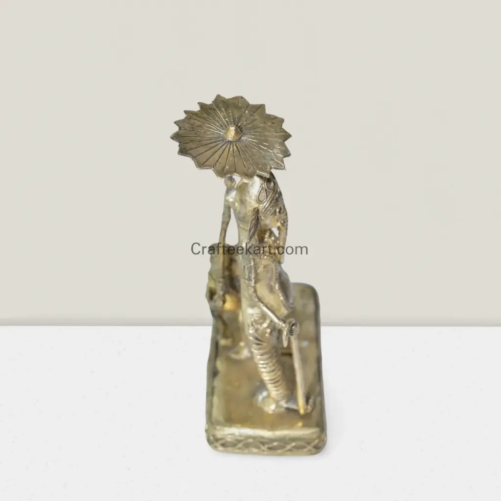 Dokra Ganesh with umbrella top v_result.webp