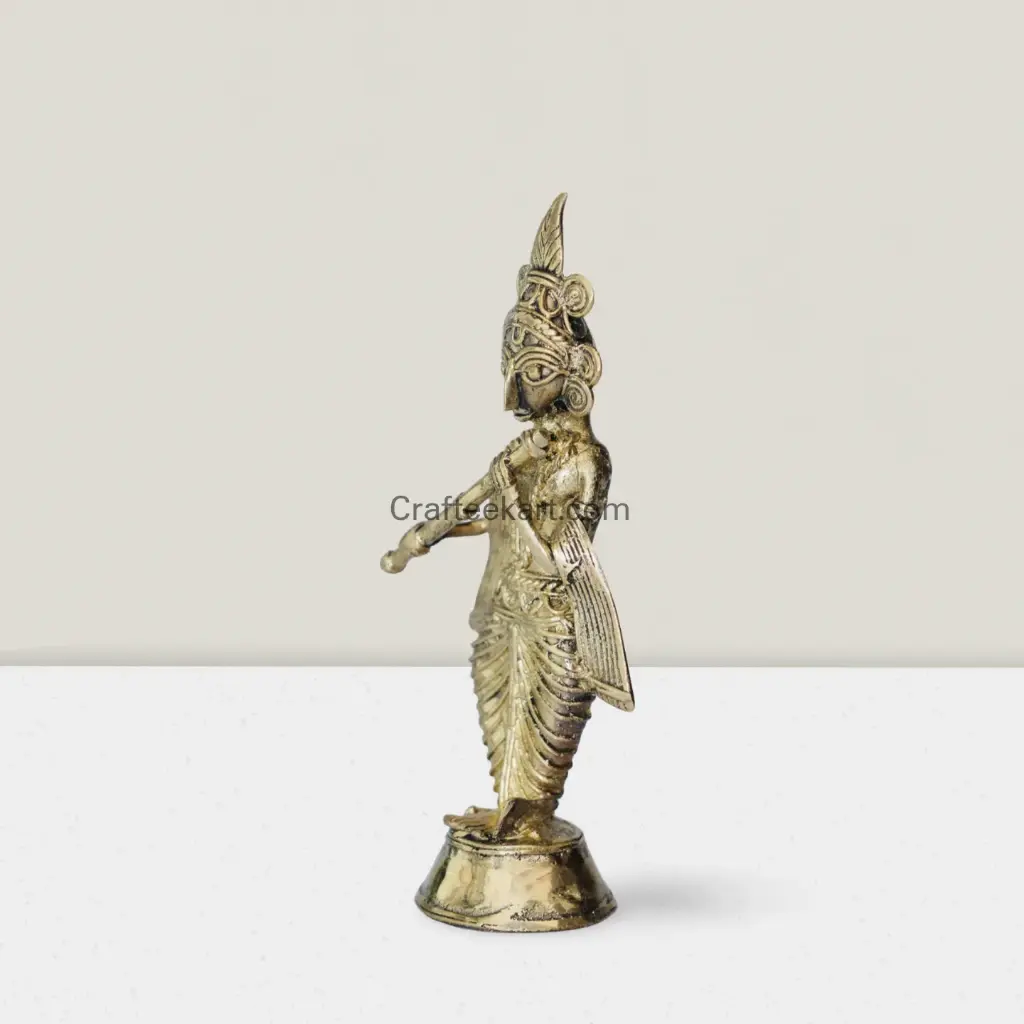 Dokra Bronze krishana   side L_result.webp