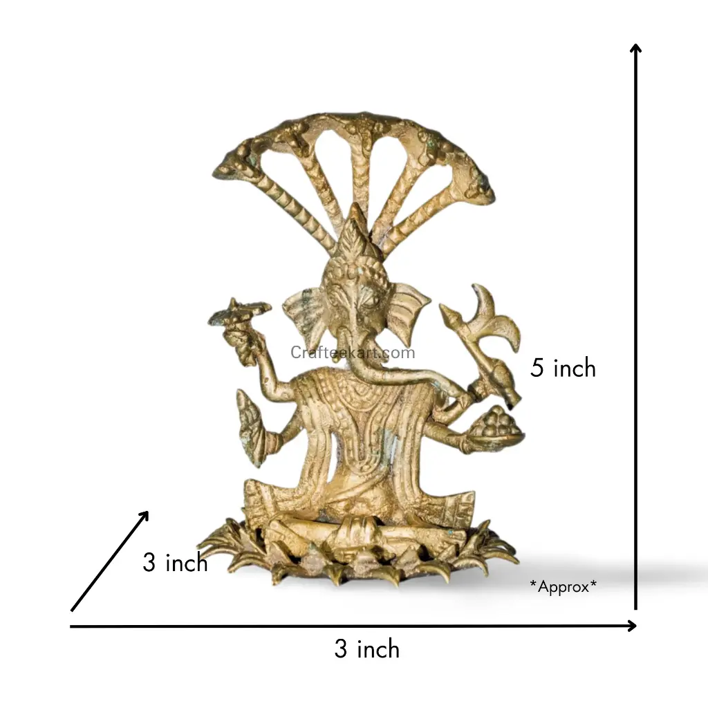 Dokra bronze pancchamukhi ganesh wb front dem_result.webp
