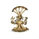 Dokra bronze pancchamukhi ganesh wb back_result.webp