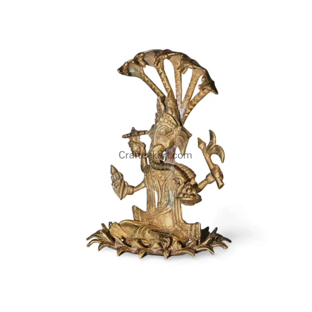 Dokra bronze pancchamukhi ganesh wb side R_result.webp