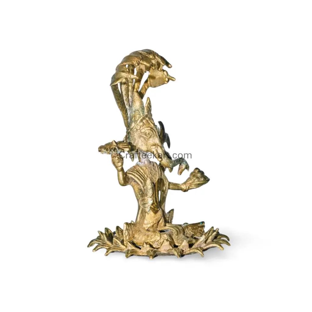 Dokra bronze pancchamukhi ganesh wb side l_result.webp