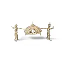 Dokra Metal Palanquin Sculpture