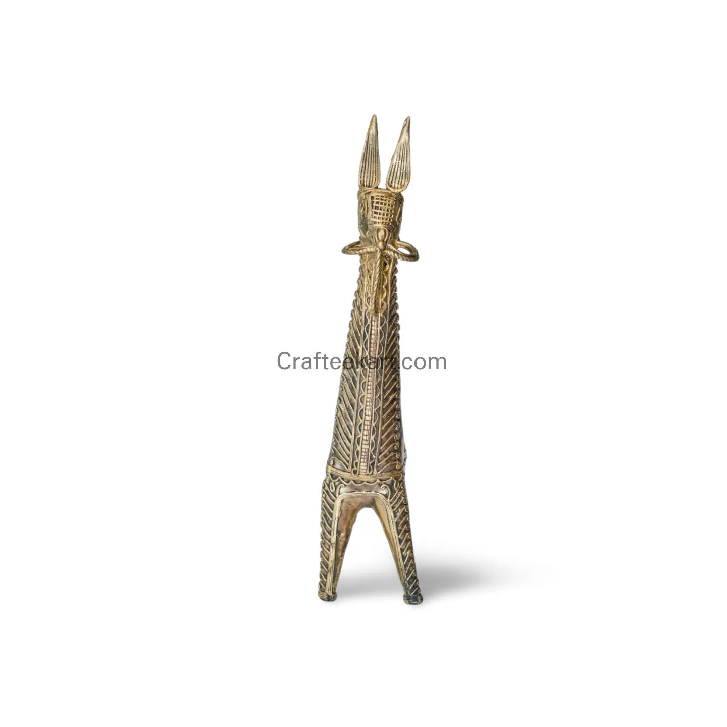 [DOK-BR-HOR-L1-005] Elegant Dokra Brass Horse Sculpture