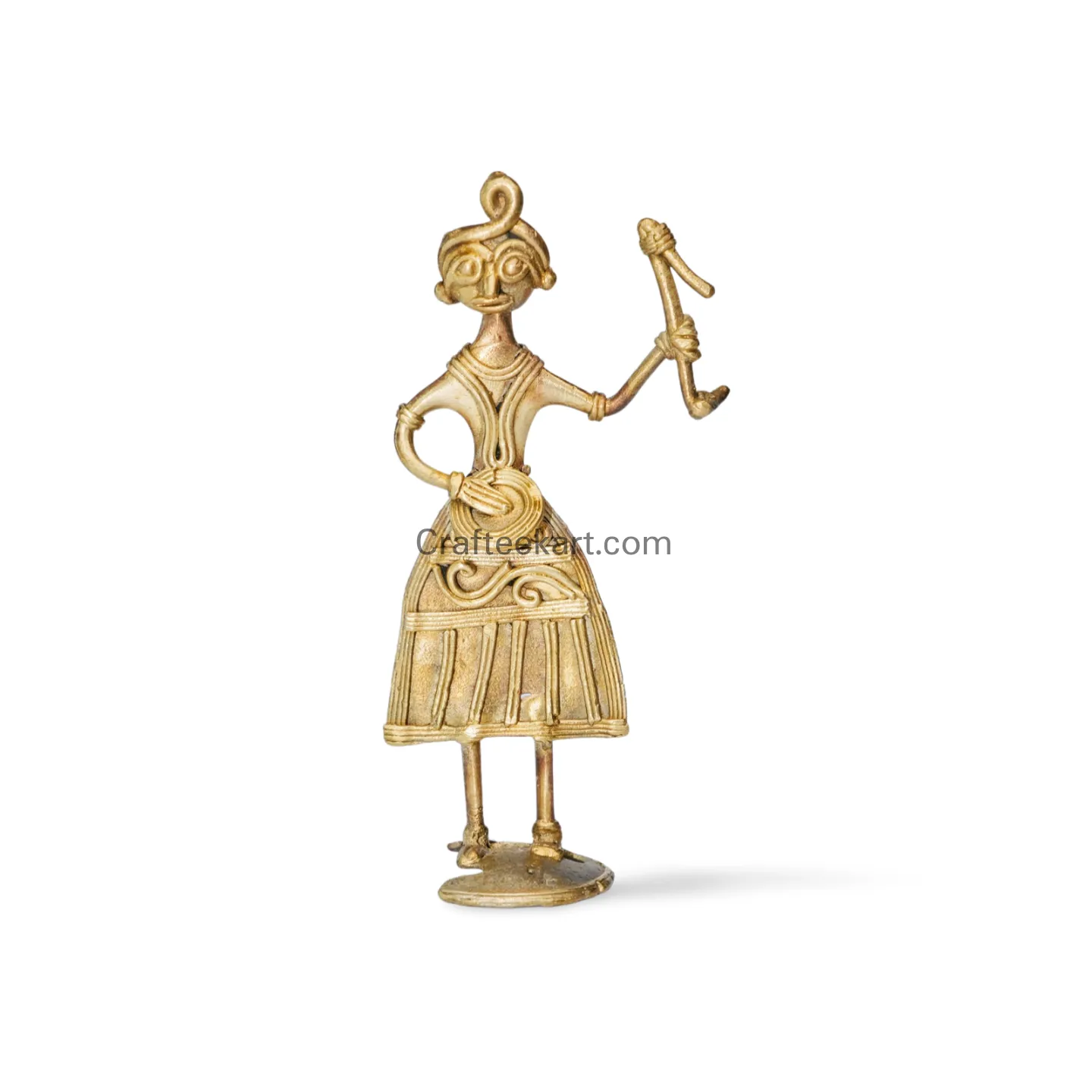 [DOK-BR-HUM-S2-021] Dokra bronze tibal musician