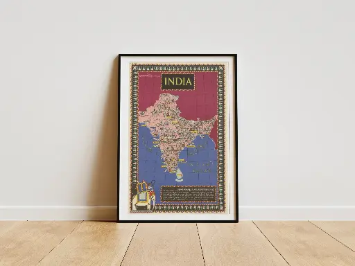 [INDMAP-1944-A2-MU]  India, by British Information Services, 1944